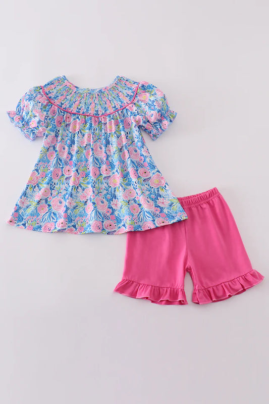 Blue Blossom short set