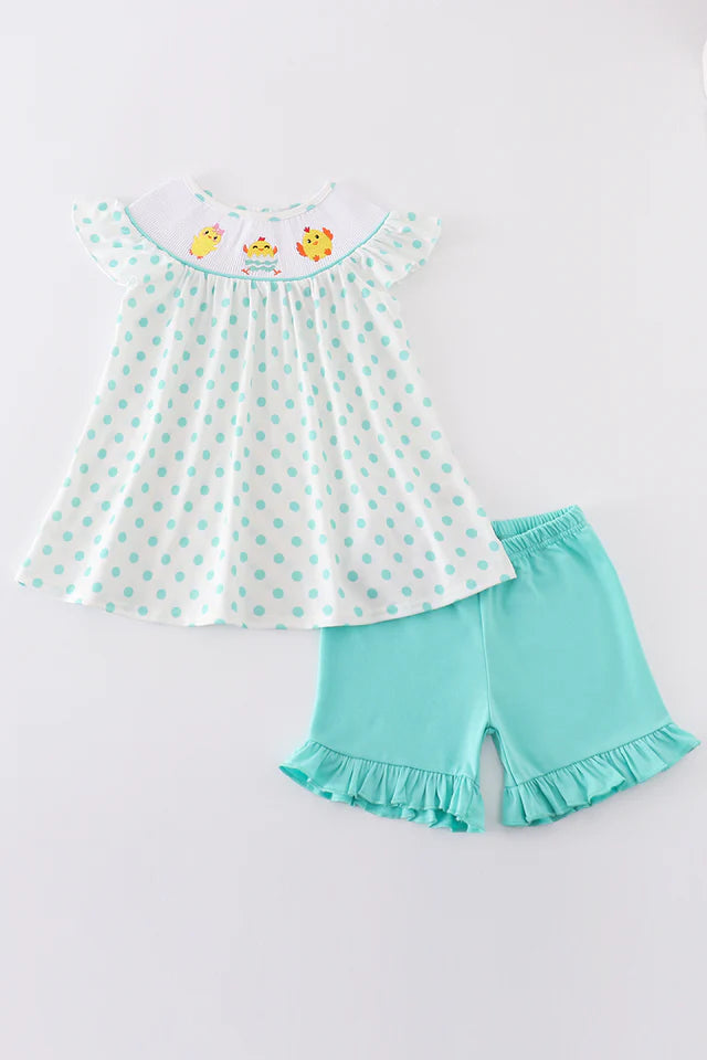 Dot Dot Chick ruffle set
