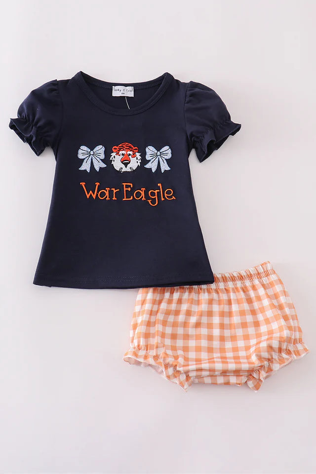 War Eagle navy bloomer set