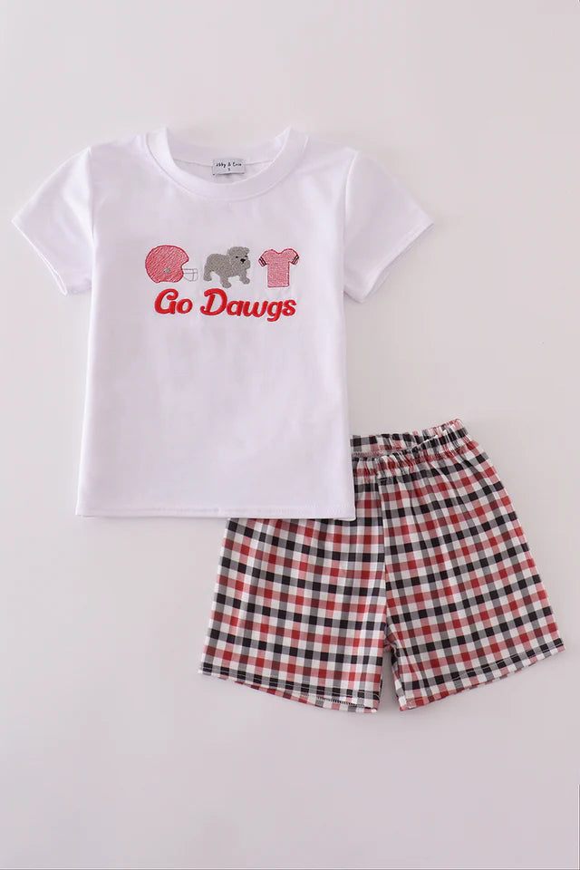 GO DAWGS shorts set