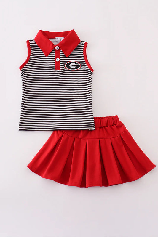 Georgia Bulldog skort set