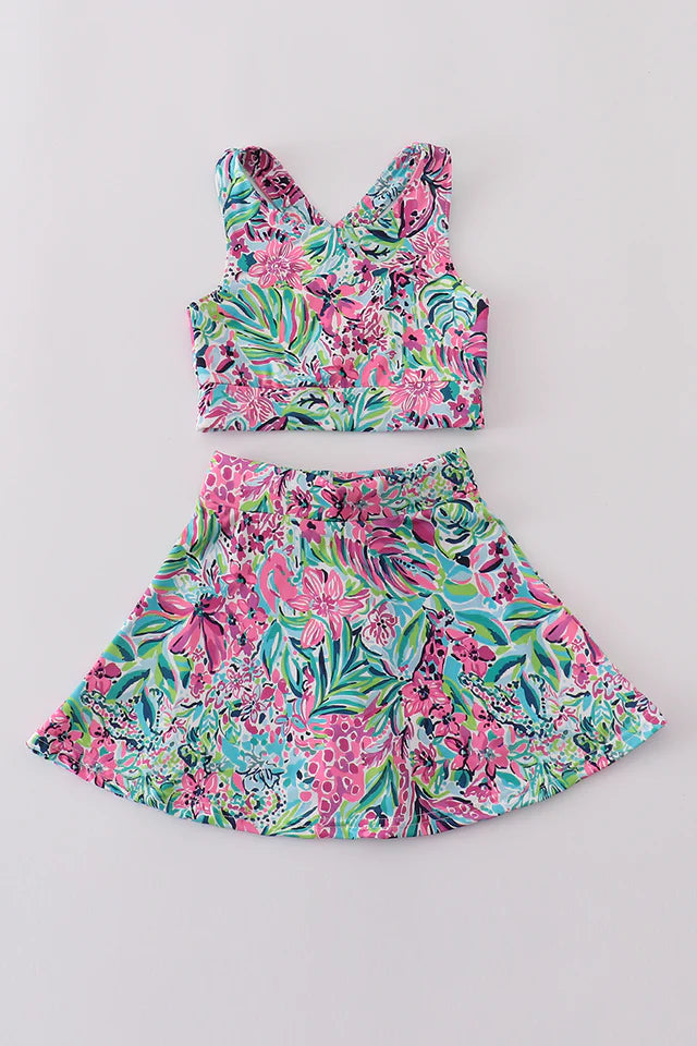 Jungle Luxe tennis skort set