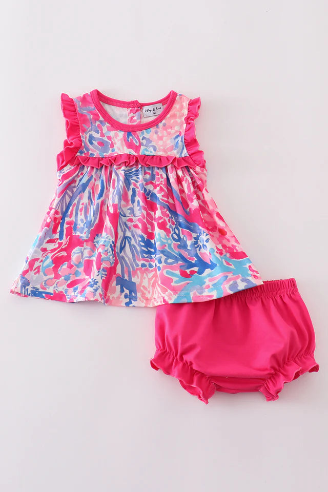 Pink Paradise bloomer set